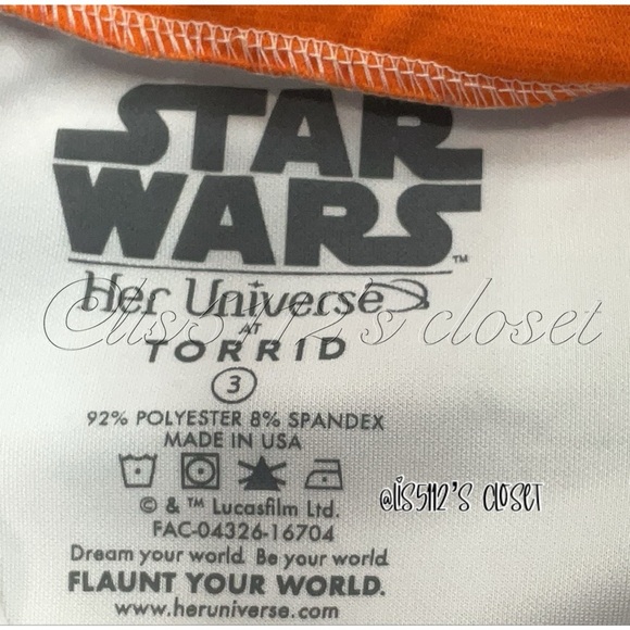 Torrid x Her Universe Disney Star Wars BB-8 Cosplay Costume Swing Dress 3X 22 24 - Picture 8 of 14